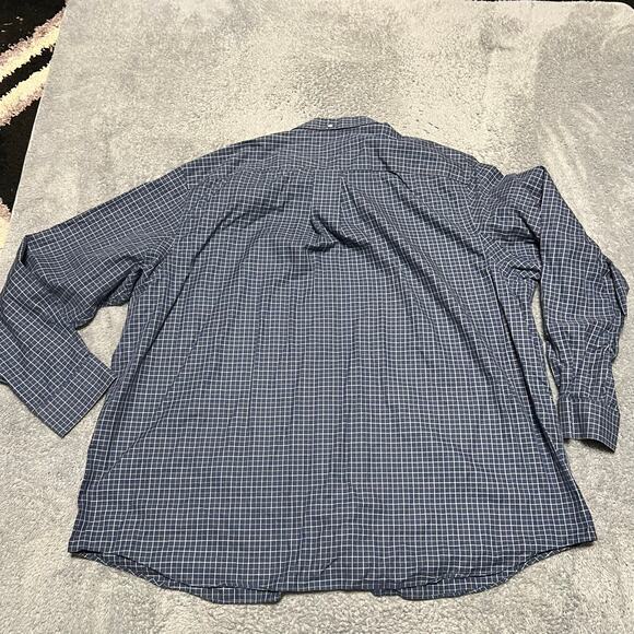 Duluth Trading WrinkleFighter Shirt Mens 3XL Plaid Blue Long Sleeve - Picture 3 of 7